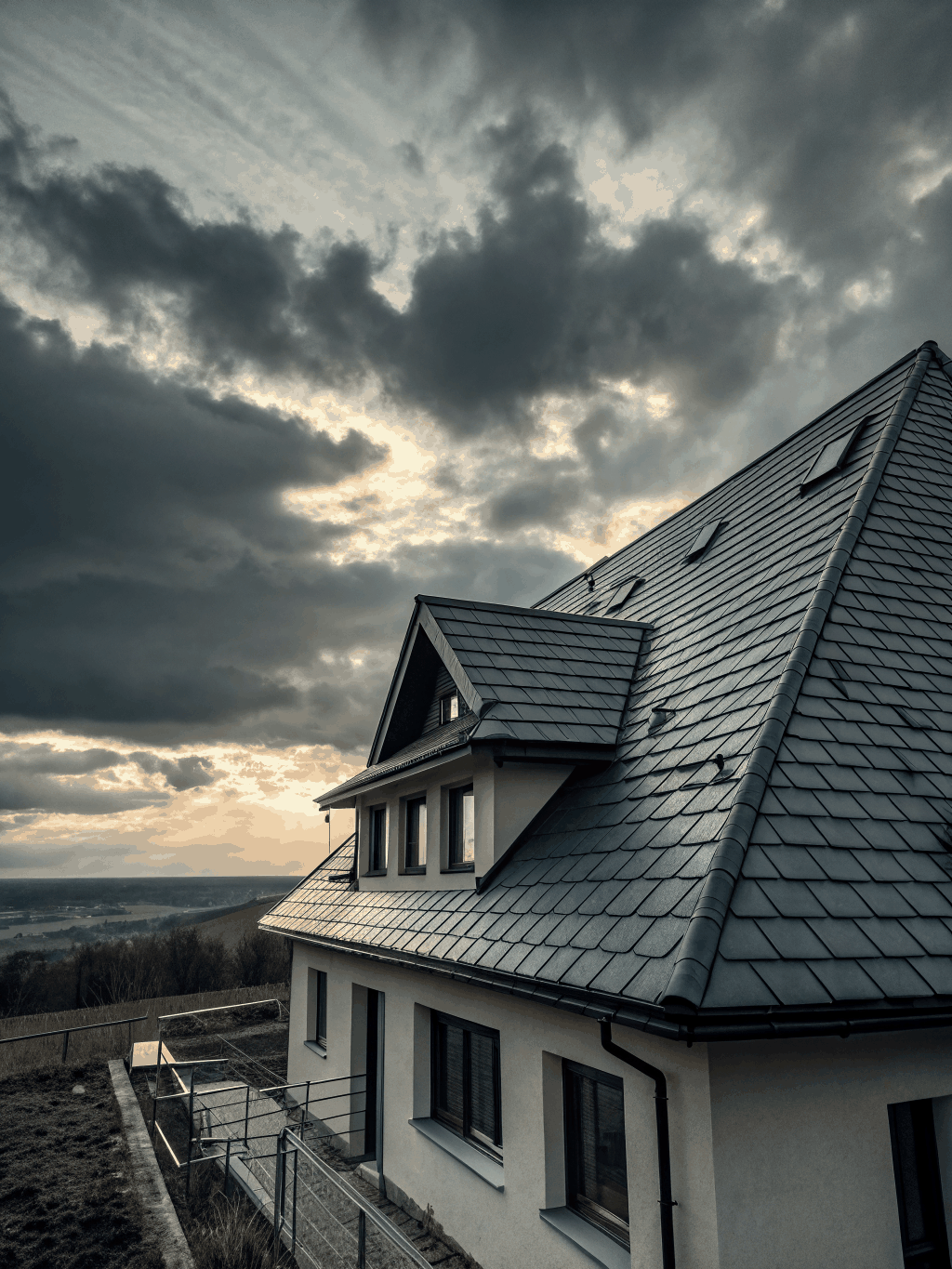 Residential roofing project highlighting local search dominance